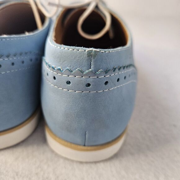 Baby Blue SEVENTEEN Loafer Oxford Sz 7.5M Siciliy NEW - Picture 5 of 7